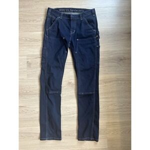 Dovetail Workwear The Maven Slim Jeans Women's 8 (30x30) Double Knee Dark Wash